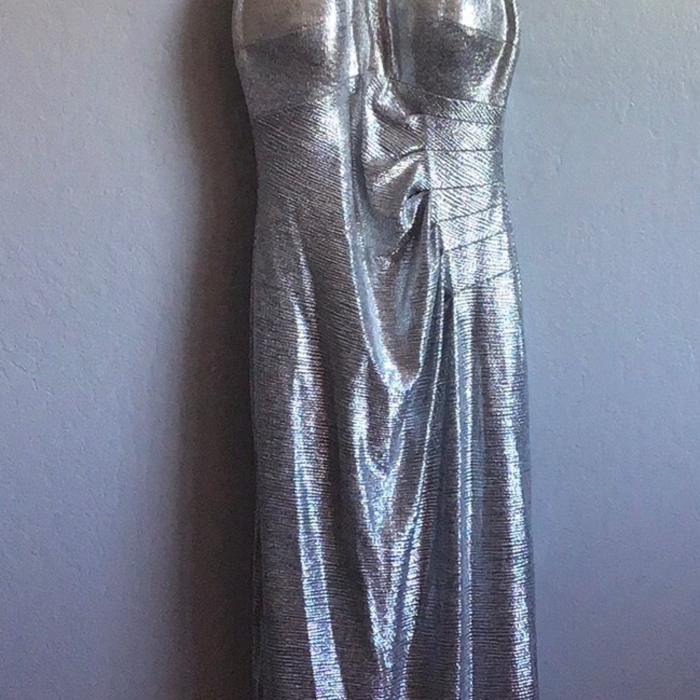 Metallic Halter Gown - Picture 7 of 7